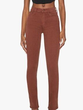 Mother NWT The Mid Rise Dazzler Skimp In Second Chance/Brown Sz.29 Preppy Casual